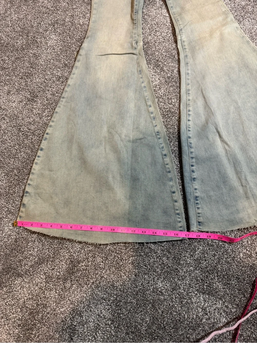 High-Waist Free People Light Blue Flare Jeans - Women
